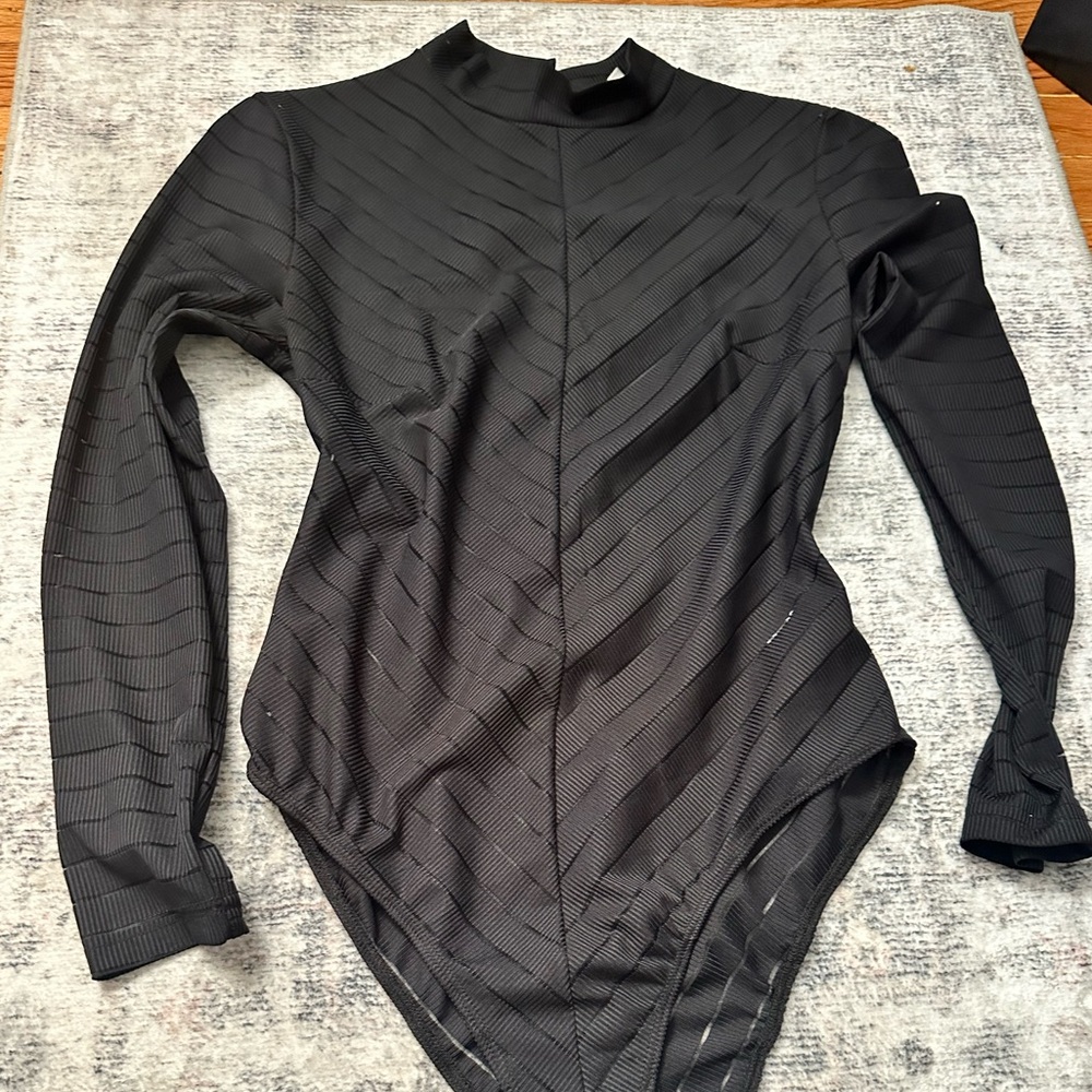 Black Long Sleeve Bodysuit